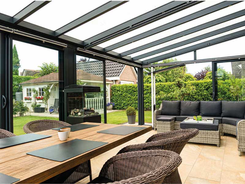 Sommergarten 5 Hochwertige Aluminium-Terrassenüberdachung